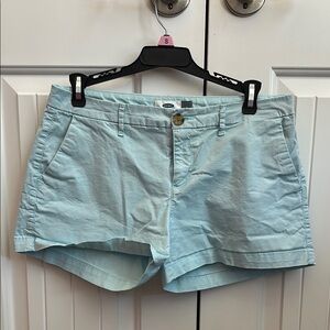 Old Navy Light Blue Shorts Casual Cotton Blend